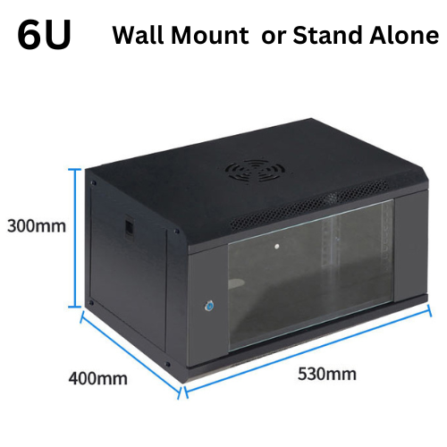 Load image into Gallery viewer, 4U 6U 9U 12U Heavy Duty Network Server CCTV PoE Switch Wall Mount Cabinet Rack Lockable Enclosure - Polar Tech Australia
