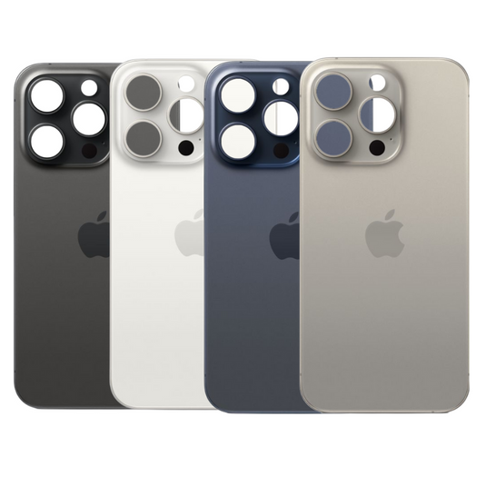 Apple iPhone 15 Pro Max - Back Rear Replacement Glass Panel (Big Camera Hole) - Polar Tech Australia