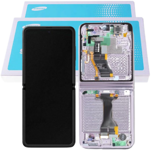 [Samsung Service Pack] Samsung Galaxy Z Flip 5 5G (SM-F731) LCD Touch Screen Display Assembly With Frame - Polar Tech Australia