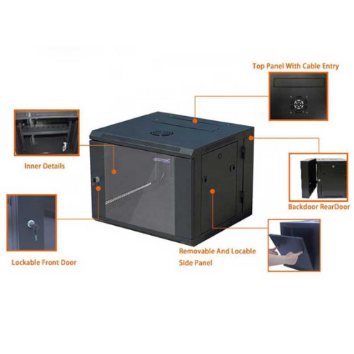 4U 6U 9U 12U Heavy Duty Network Server CCTV PoE Switch Wall Mount Cabinet Rack Lockable Enclosure - Polar Tech Australia