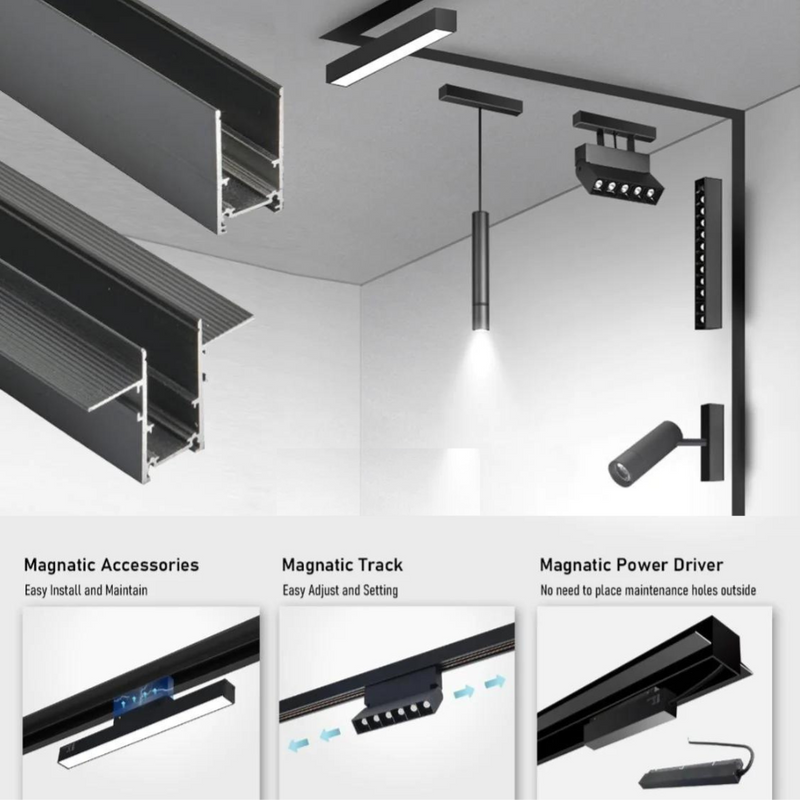 Load image into Gallery viewer, [TUYA Smart Home] Magnetic Track Smart Light System APP Control - Polar Tech Australia
