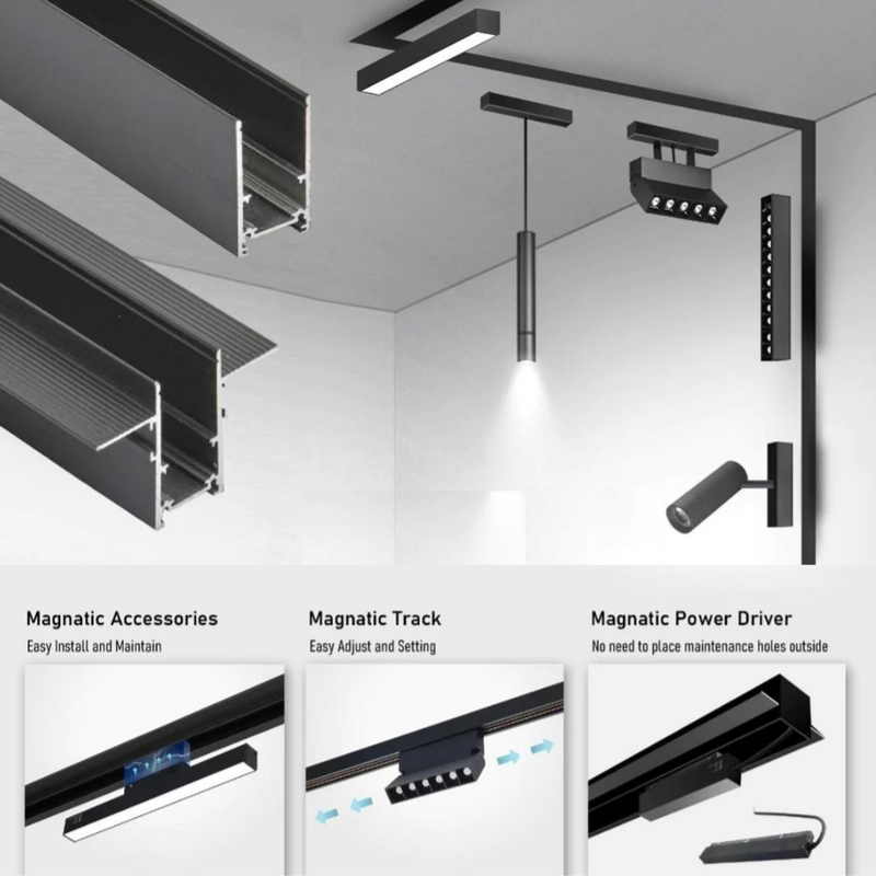 Chargez l&#39;image dans la visionneuse de la galerie, [TUYA Smart Home] Magnetic Track Smart Light System APP Control - Polar Tech Australia
