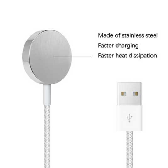 Apple Watch Magnetic Metal Wireless Charger Cable - Polar Tech Australia