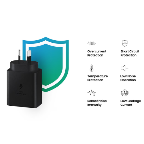 [45W] Samsung Compatible Super Fast PD Type-C USB-C Port Wall Charger Travel Power Adapter With Cable- (AU Plug) - Polar Tech Australia