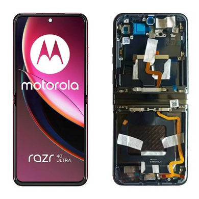 [Inner Screen][With Frame] Motorola Moto Razr 40 Ultra (XT2321-3) LCD Touch Digitizer Screen Display Assembly - Polar Tech Australia