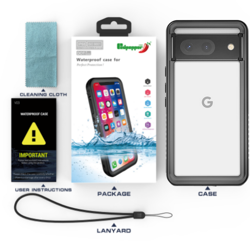 Chargez l&#39;image dans la visionneuse de la galerie, Google Pixel 8 (GKWS6) - Redpepper Full Covered Waterproof Heavy Duty Tough Armor Case - Polar Tech Australia
