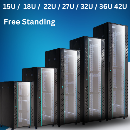 22u Rack Vs 19u Rack 15U 18U 22U 27U 32U 36U 42U Large Size Heavy Duty Stand Alone Free ...