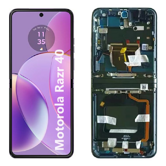 [Inner Screen][With Frame] Motorola Moto Razr 40 (XT2323-1) LCD Touch Digitizer Screen Display Assembly - Polar Tech Australia