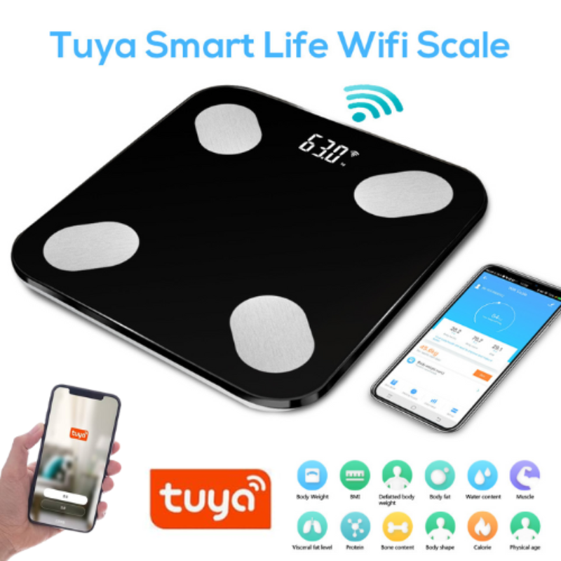 Load image into Gallery viewer, [TUYA Smart Home] Tuya Multiple Detection Functions Smart Life Wifi BMI Scale - Polar Tech Australia
