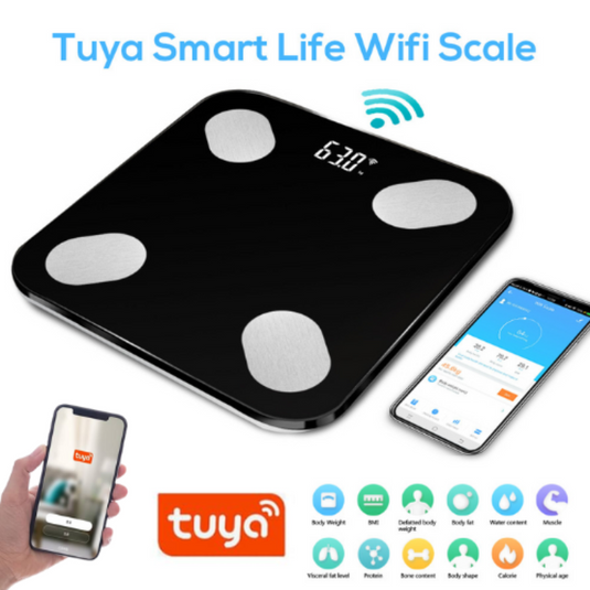 [TUYA Smart Home] Tuya Multiple Detection Functions Smart Life Wifi BMI Scale - Polar Tech Australia