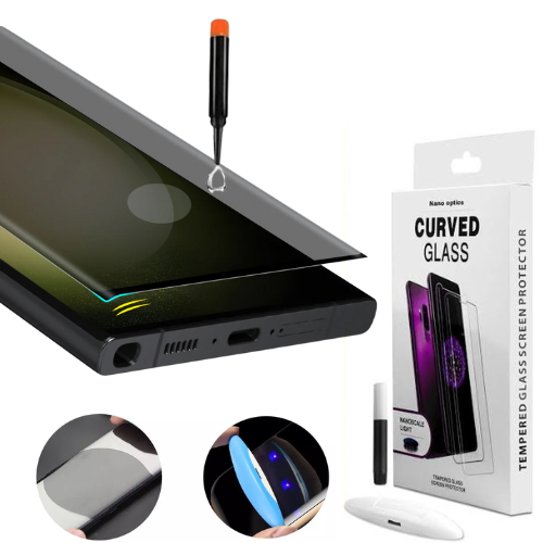 [UV Glue][Privacy] Xiaomi Redmi Note 13 Pro+ UV Full Covered Curved Anti-Spy 9H Tempered Glass Screen Protective Protector
