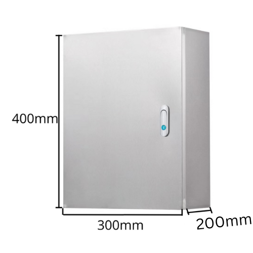 Load image into Gallery viewer, 304 Stainless Steel Weatherproof Anti-Rust/ Anti-Corrosion outdoor Electrical Enclosure CCTV/Alarm Security Equipment Lockable Safe Metal Box Wall Mount - Polar Tech Australia
