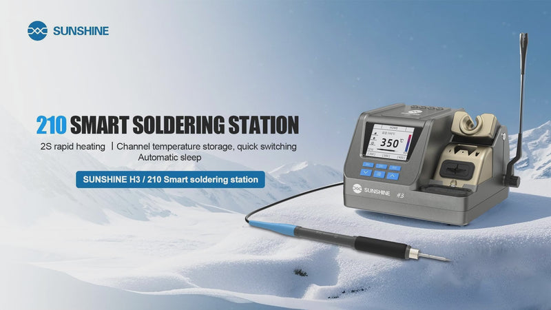 Load and play video in Gallery viewer, [H3-210] SUNSHINE H3 – 3-in-1 Smart Soldering Station (210 Series)
