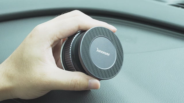Load and play video in Gallery viewer, [PT-104] Epoxy Suction Magnetic Car Holder 360° Rotation for Car Dashboard &amp; Wind Screen Strong Magnet
