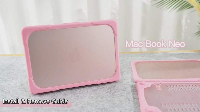 Load and play video in Gallery viewer, Apple Macbook Neo 13"  2026 (A3404) - Shockproof Heavy Duty Tough Case Cover
