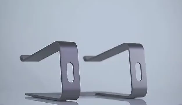 Cargar y reproducir video en Gallery Viewer, Aluminum Laptop Stand, Ergonomic Detachable Computer Stand, Riser Holder Notebook Stand Compatible with Macbook, Pro, Dell, HP, Lenovo More 10-15.6&quot; Laptops
