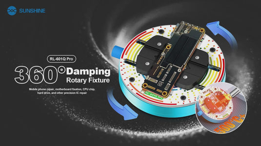 [RL-601Q Pro] RELIFE Rotating Damped Tempered Glass Fixture