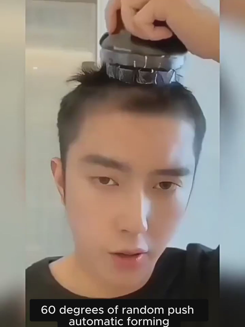 Load and play video in Gallery viewer, [YUE KE] Self Haircut Kit - Mushroom-Style 360° Cordless Clipper for Buzz Cut, Crew Cut &amp; Bald Look

