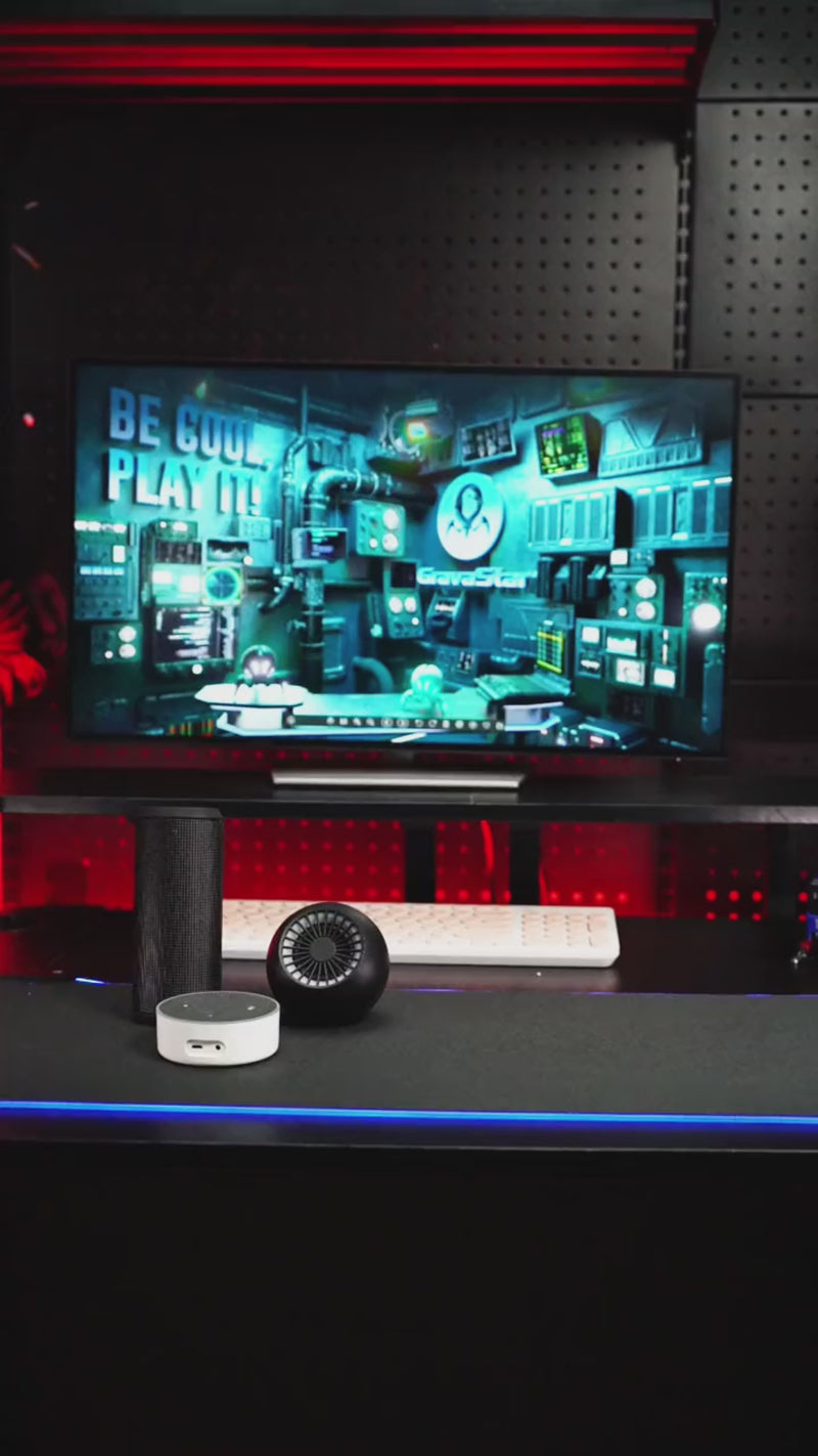 Cargar y reproducir video en Gallery Viewer, GravaStar Supernova Bluetooth Wireless Speaker with LED Table Lamp Speaker, 9H Playtime, TWS Pairing
