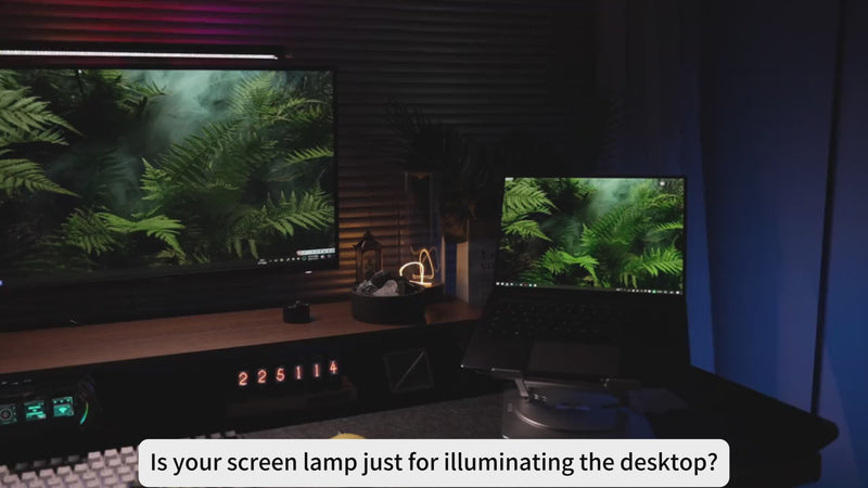 Cargar y reproducir video en Gallery Viewer, LYMAX RGB Computer Monitor Light Bar with Remote Control, Eye-Care for Desktop Space Saving and Gaming Home Office
