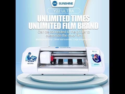 Load and play video in Gallery viewer, [Y22 Ultra] Sunshine Universal Unlimited Mobile Phone/Tablet/Smart Watch Screen Protector Cutting Machine
