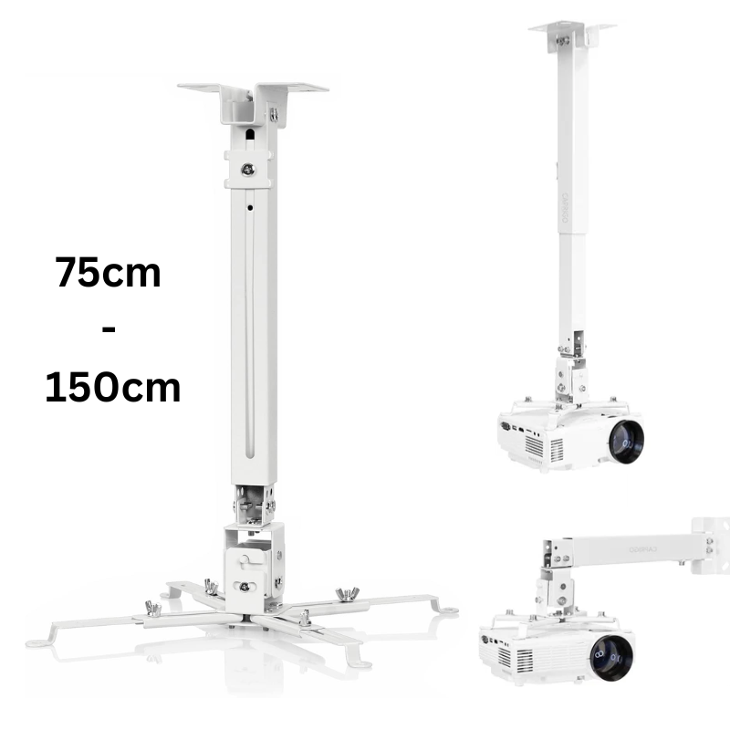 Chargez l'image dans la visionneuse de la galerie, Universal Retractable Extension Aluminum Projector Ceiling/Wall Mount Bracket Holder (4 Screws Mounting Type) - Polar Tech Australia
