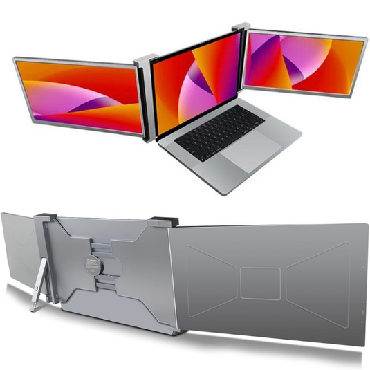 Universal Portable FHD Triple-Screen Monitor Laptop Expansion Screen For 13-17 inch Laptop & MacBook - Polar Tech Australia