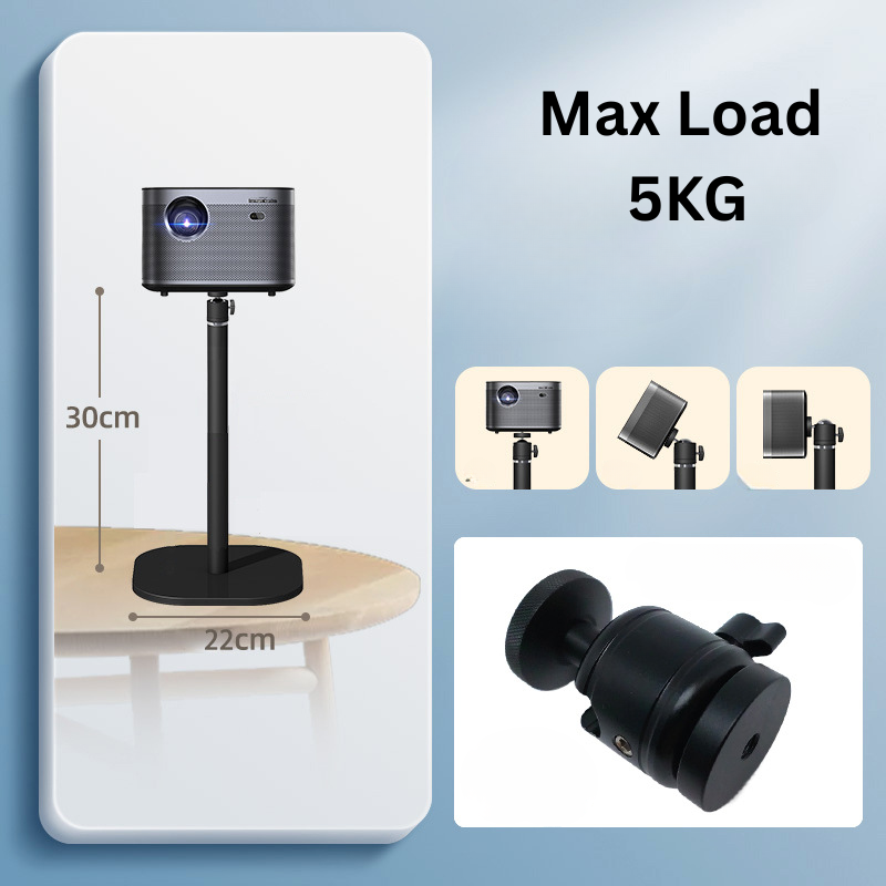 Cargue la imagen en el visor de la galería, Universal Aluminum Projector Desktop Holder (Single Screw Mounting Type) - Polar Tech Australia
