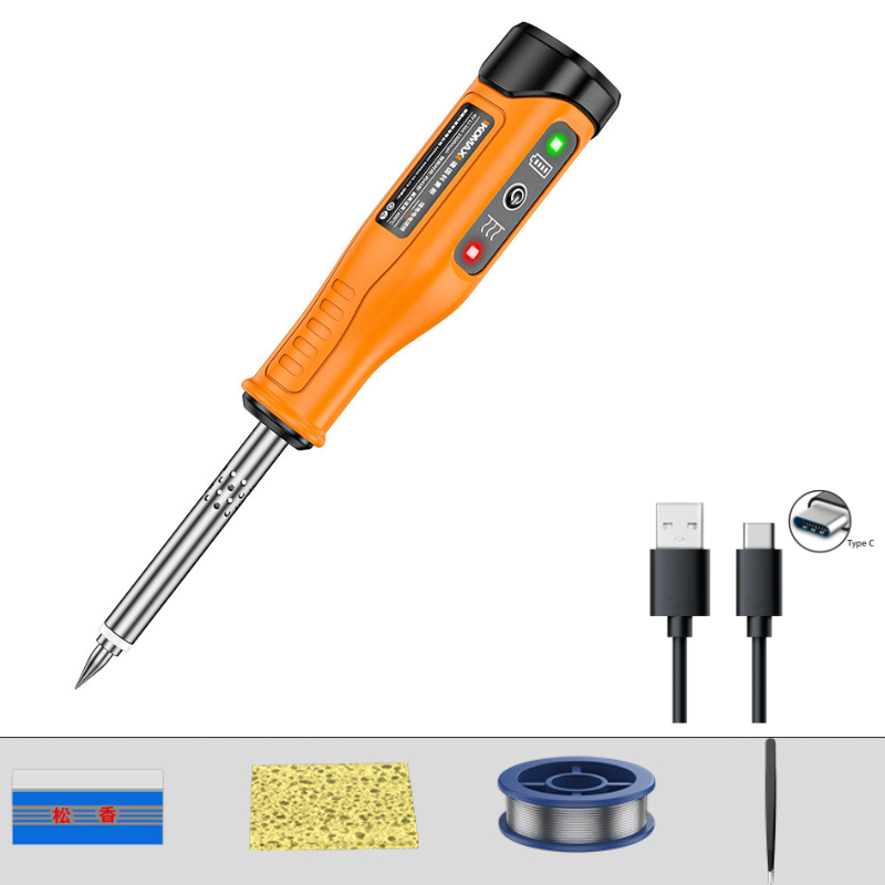 Chargez l&#39;image dans la visionneuse de la galerie, [7 in 1 Kit][Battery Power][Max 400℃] Komax Portable Type-C Chargeable Built-in Battery Soldering Iron Station Max 400℃ - Polar Tech Australia
