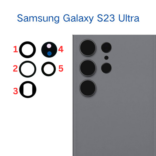 Samsung Galaxy S23 Ultra (SM-S918) Only Back Rear Camera Glass Lens