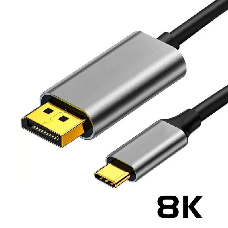 Load image into Gallery viewer, [TYPE-C TO DP] USB-C to Display Port Male 8K 60HZ Cable HDTV TV Digital Smart Converter Cable
