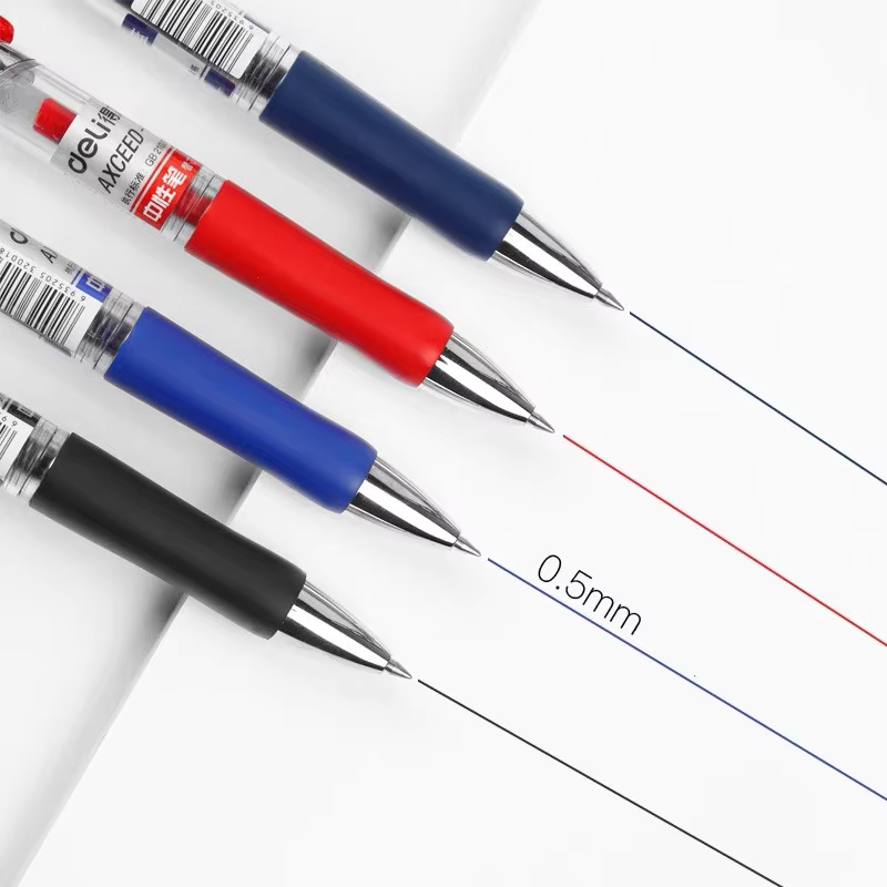 Chargez l&#39;image dans la visionneuse de la galerie, Deli 33388 - 0.5mm Press Retractable Gel Pen Office School Supplies
