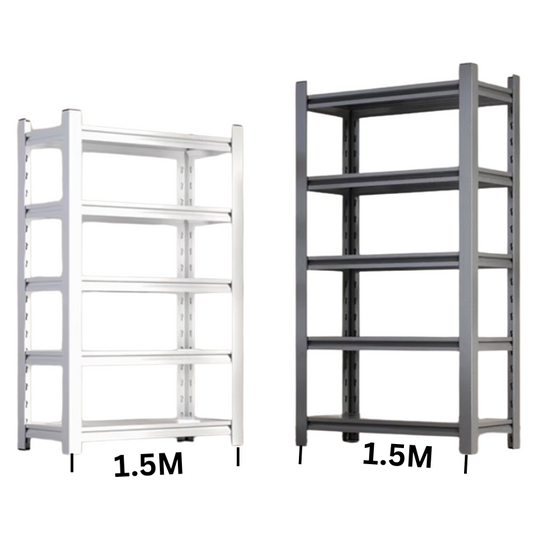 [1.5M Long] Tall Adjustable Metal Garage Shelving Unit Storage Shelves Steel Rack Warehouse Racking - Polar Tech Australia