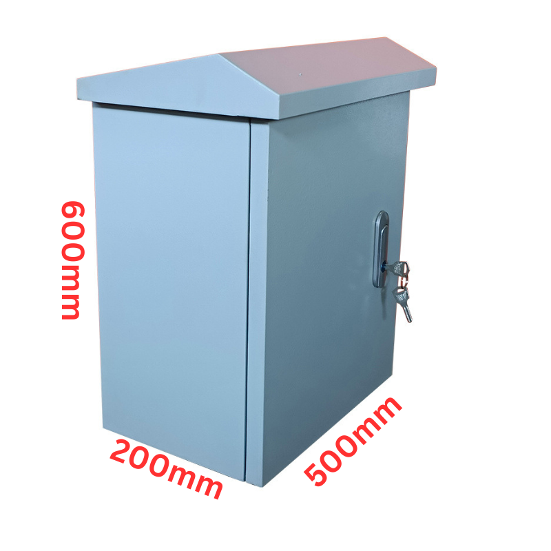 Cargue la imagen en el visor de la galería, Outdoor IP55 Waterproof Rainproof Heavy Duty Electrical Enclosure CCTV/Alarm Security Equipment Lockable Safe Metal Box Wall Mount
