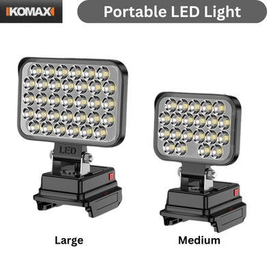 [Body Only] Komax Portable Foldable  21V Battery Powered LED Light With USB & Type-C Ports