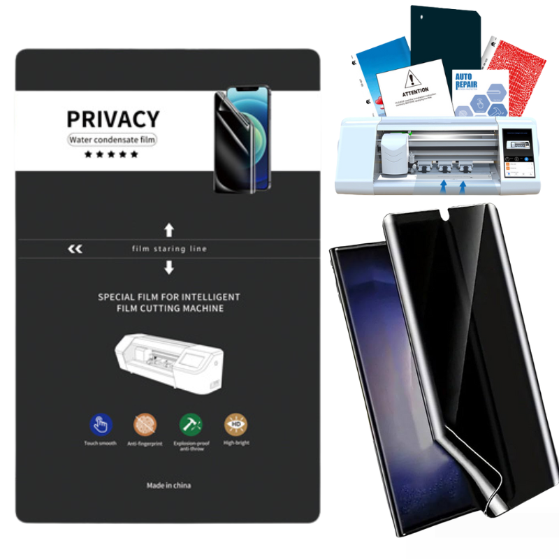 Cargue la imagen en el visor de la galería, [Bulk 10Pcs/50Pcs][Privacy] Universal Mobile Phone / Watch Hydrogel Anti-Spy Soft TPU Protector For Cutting Machine
