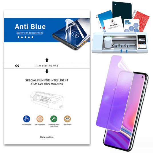 [Anti-Blue] Universal Mobile Phone / Watch Hydrogel Soft TPU Eye Care Screen Protector For Cutting Machine