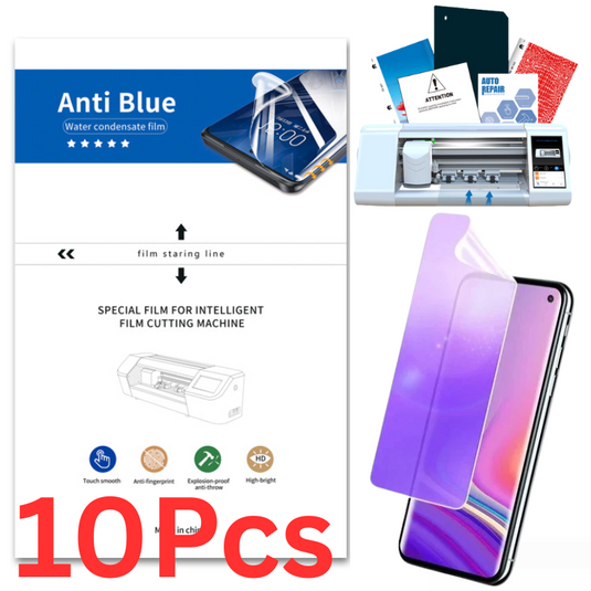 [Bulk 10Pcs/50Pcs][Anti-Blue] Universal Mobile Phone / Watch Hydrogel Soft TPU Eye Care Screen Protector For Cutting Machine