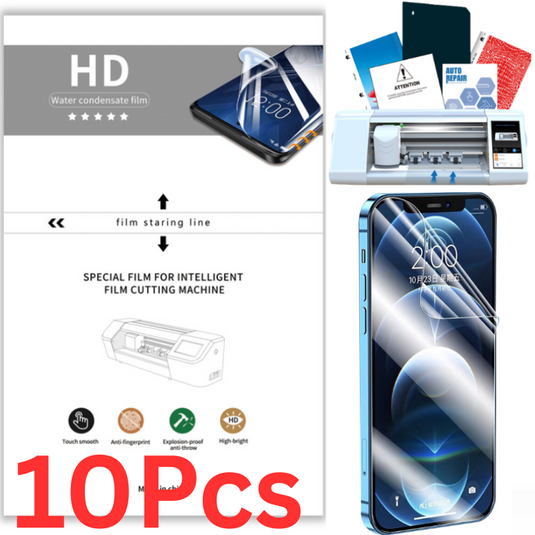 [Bulk 10Pcs/50Pcs][HD Clear] Premium Quality Universal Mobile Phone / Watch Hydrogel HD Clear Soft TPU Protector For Cutting Machine