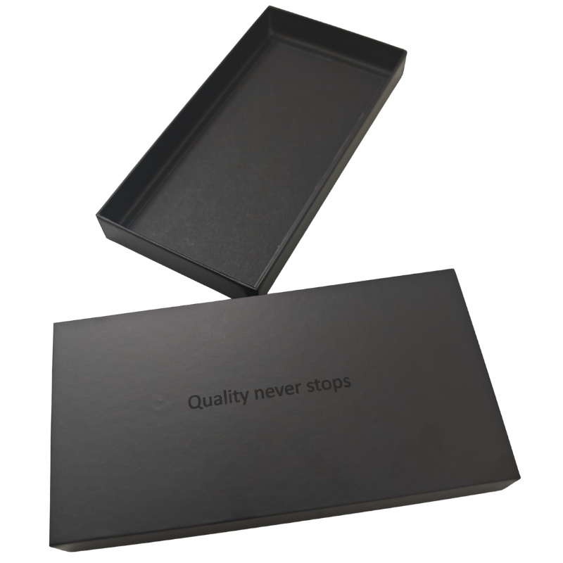 Cargue la imagen en el visor de la galería, Black Heavy Duty Telescoping Packing Packaging Box With Letter &quot;Quality Never Stop&quot; - Polar Tech Australia
