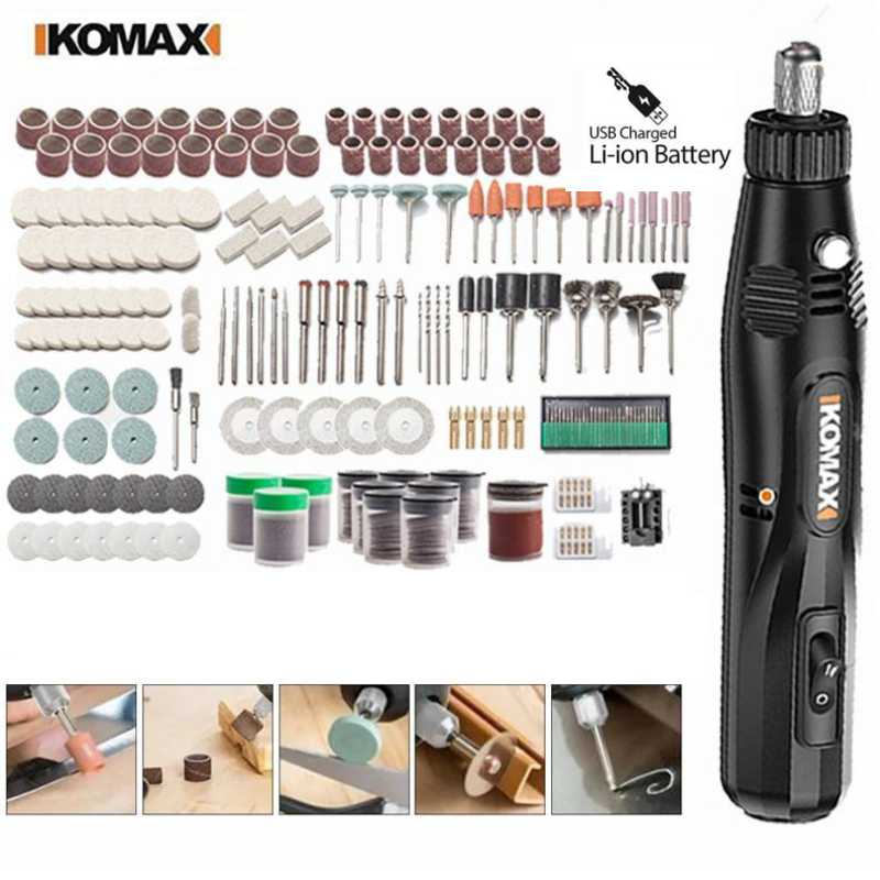 Load image into Gallery viewer, [559 in 1] Komax 12V 5-Speed Touch Screen Portable Type-C Chargeable Powerful Multifunction Polishing Pen Grinding Grinder Hand DIY Tool - Polar Tech Australia
