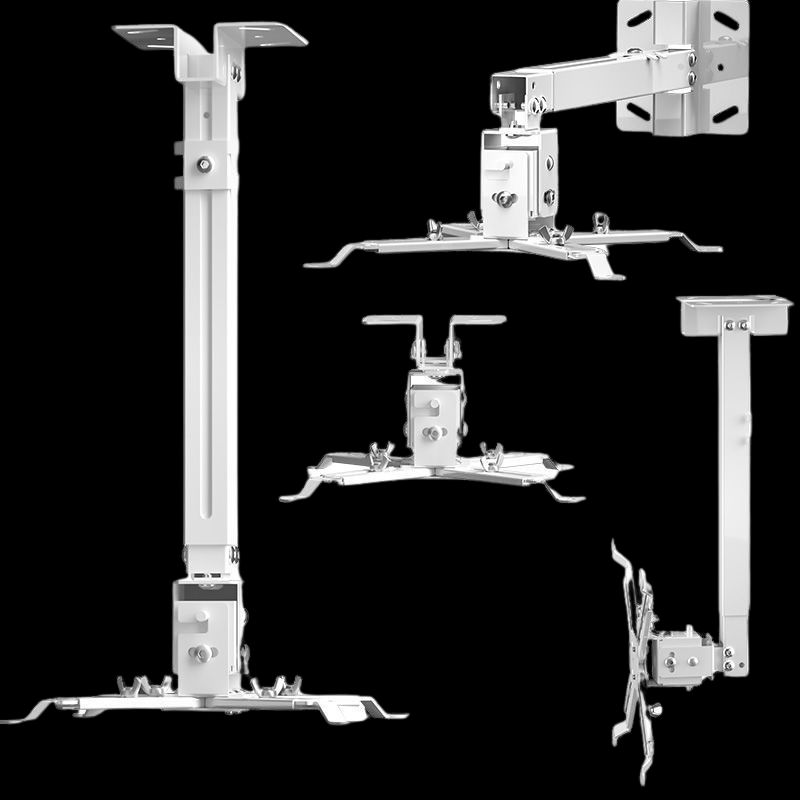 Chargez l'image dans la visionneuse de la galerie, Universal Retractable Extension Aluminum Projector Ceiling/Wall Mount Bracket Holder (4 Screws Mounting Type) - Polar Tech Australia
