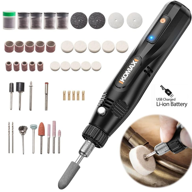 Cargue la imagen en el visor de la galería, [237 in 1] Komax 12V 5-Speed Touch Screen Portable Type-C Chargeable Powerful Multifunction Polishing Pen Grinding Grinder Hand DIY Tool (Copy) - Polar Tech Australia
