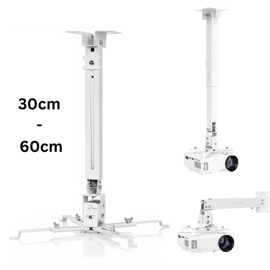 Universal Retractable Extension Aluminum Projector Ceiling/Wall Mount Bracket Holder (4 Screws Mounting Type) - Polar Tech Australia