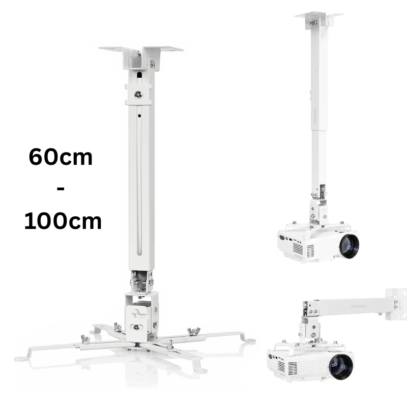 Chargez l'image dans la visionneuse de la galerie, Universal Retractable Extension Aluminum Projector Ceiling/Wall Mount Bracket Holder (4 Screws Mounting Type) - Polar Tech Australia
