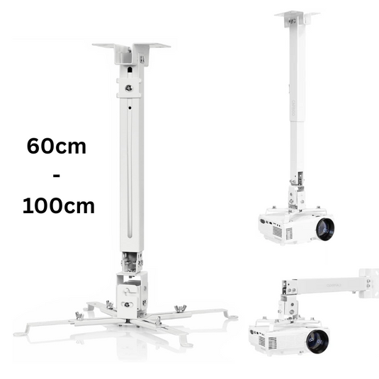 Universal Retractable Extension Aluminum Projector Ceiling/Wall Mount Bracket Holder (4 Screws Mounting Type) - Polar Tech Australia