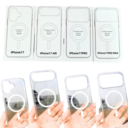 [MagSafe Compatible] Apple iPhone 17/17 Pro/17 Air/17 Pro Max - Magnetic Transparent Clear Case Cover - Polar Tech Australia
