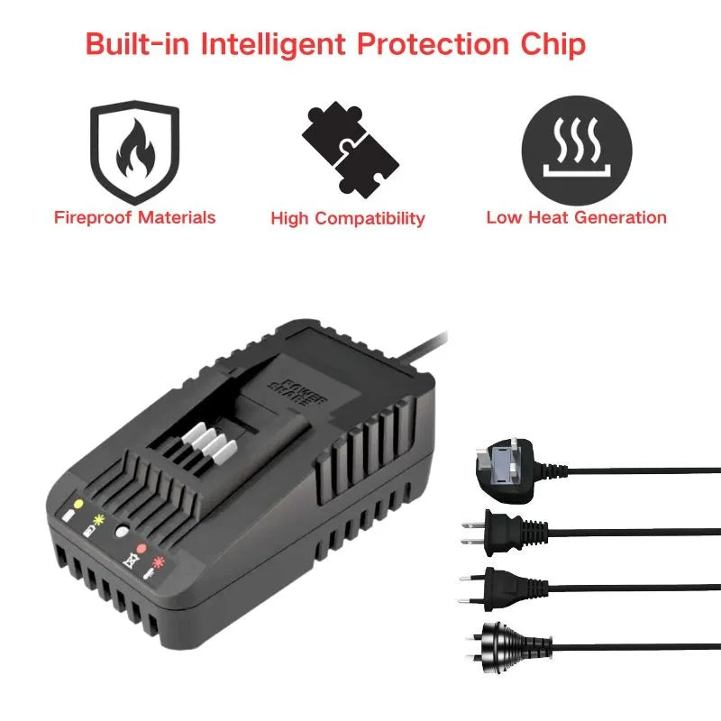 Chargez l&#39;image dans la visionneuse de la galerie, Replacement Charger For Worx 20V Electrical Tool Li-ion Battery - Polar Tech Australia
