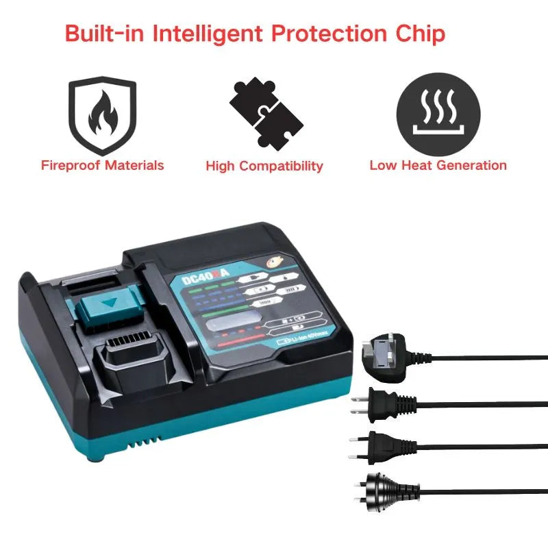 Chargez l&#39;image dans la visionneuse de la galerie, Genuine Original Replacement Fast Charger For Makita 40V - Electrical Tool Li-ion Battery - Polar Tech Australia
