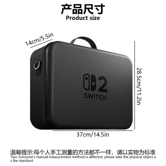 Nintendo Switch 2  - Hard Shell Heavy Duty Waterproof All-in-one Multifunction Durable Carry Box Travel Storage Suitcase